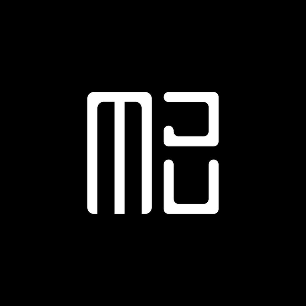 mju brev logotyp vektor design, mju enkel och modern logotyp. mju lyxig alfabet design