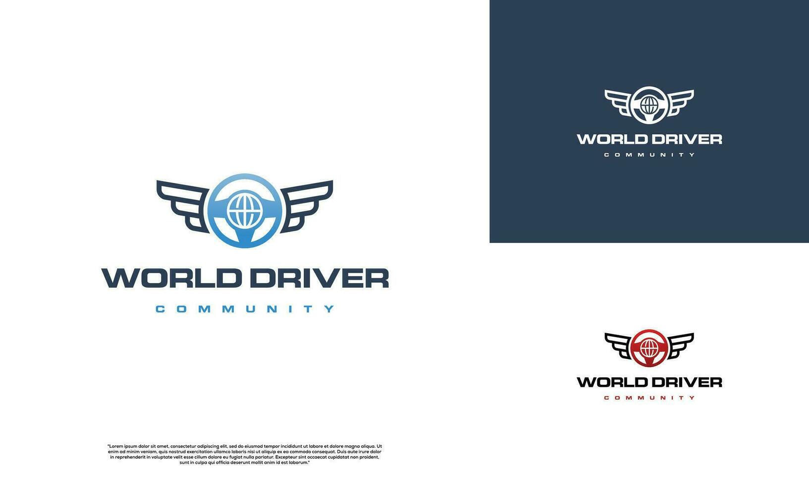 Treiber Welt Logo, Lenkung kombinieren mit Erde, gut zum Treiber Gemeinschaft Logo vektor
