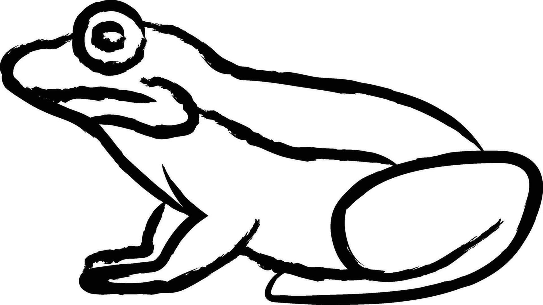 Frosch Hand gezeichnet Vektor Illustration