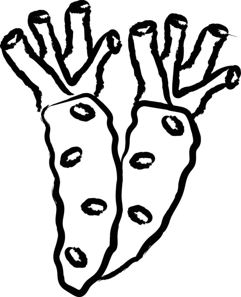 Wasabi Hand gezeichnet Vektor Illustration