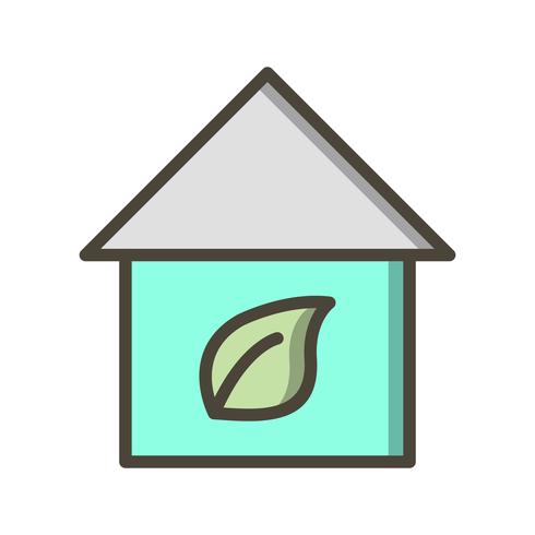 eco home vector icon