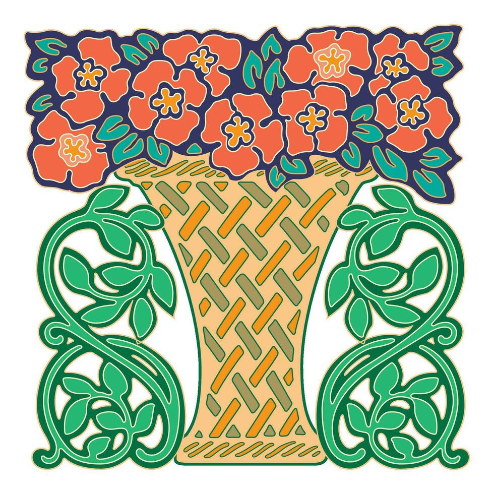 retro Design Original Blumen- Jahrgang Embleme Tafel einstellen isoliert Vektor