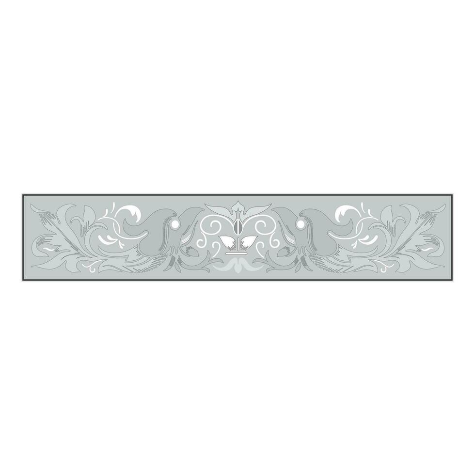 Jahrgang Blumen- klassisch kalligraphisch retro Vignette scrollen Frames Zier Design Elemente schwarz einstellen isoliert Vektor