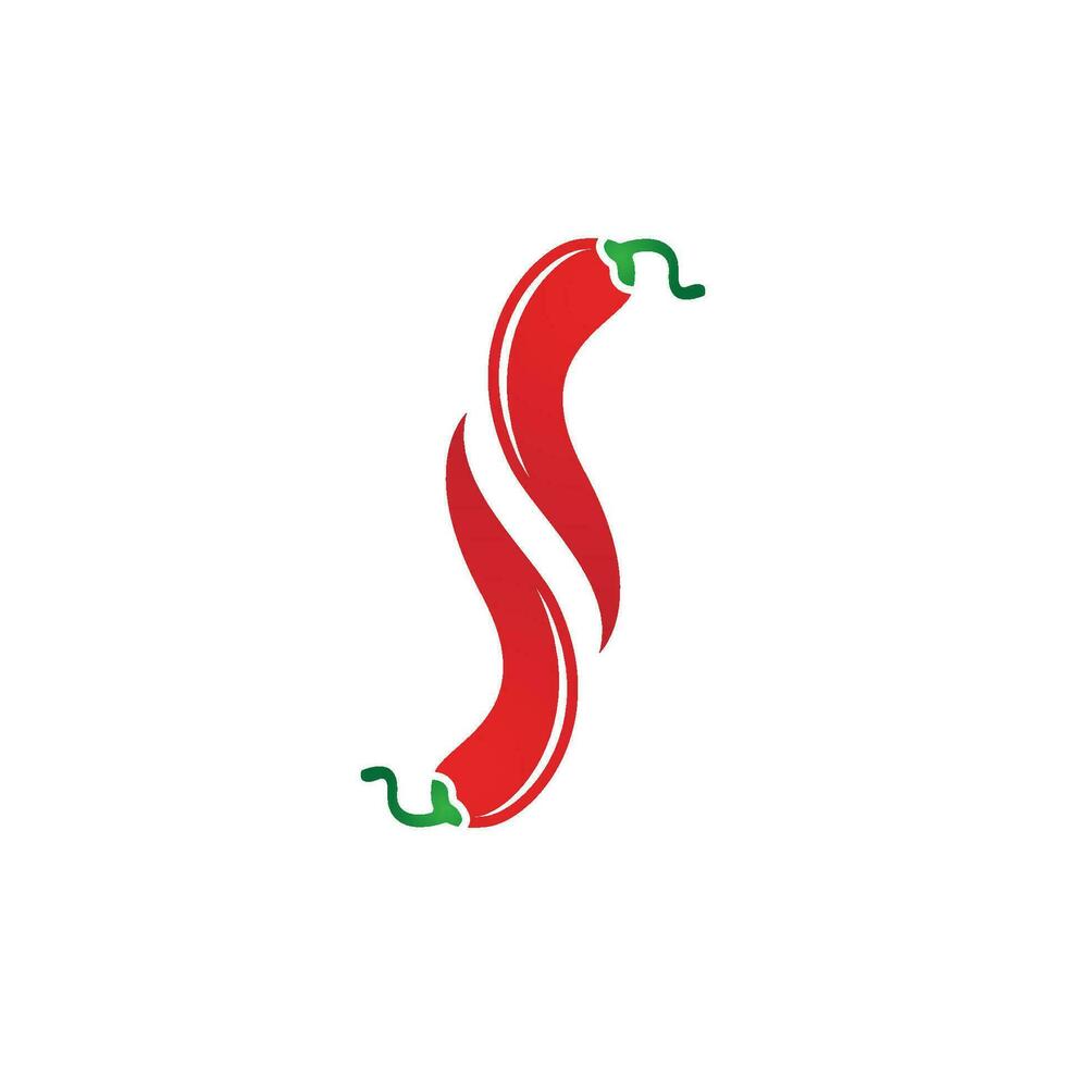 glühende natürliche Chili-Symbol-Vektor-Illustration vektor