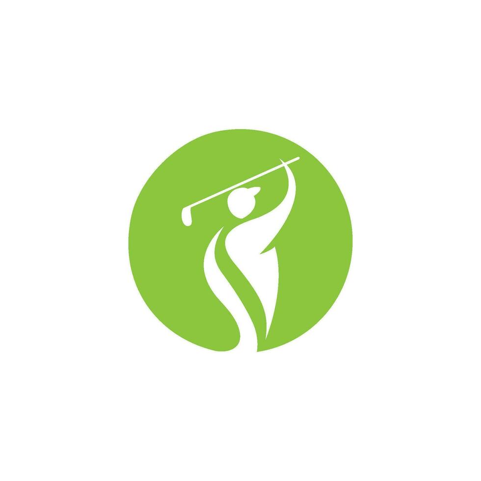 golf logotyp mall ikon design vektor