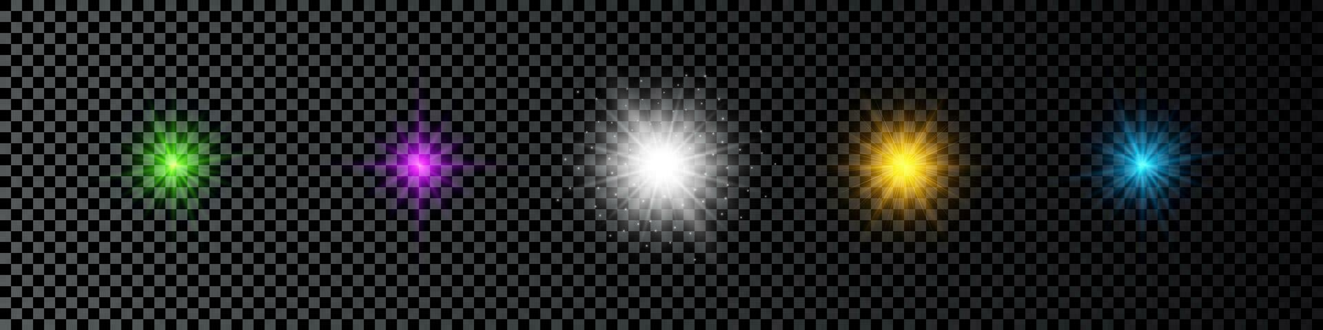 Licht bewirken von Linse Fackel vektor
