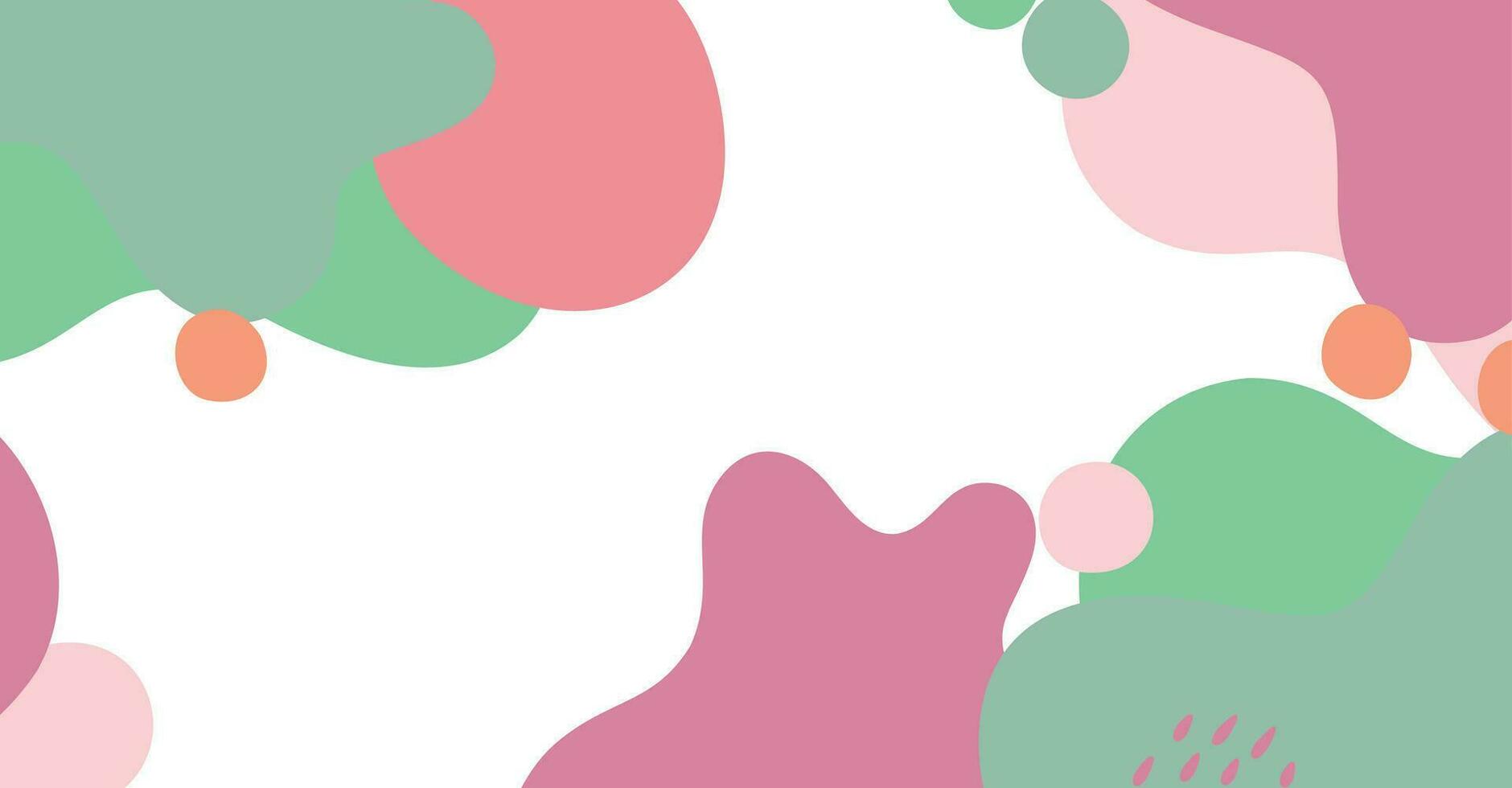 abstrakt Hintergrund verschiedene Formen und Gekritzel Objekte Pastell- Farbe vektor