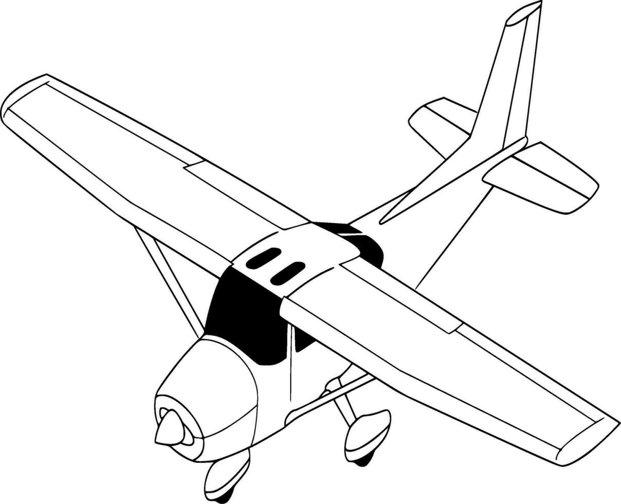 flygplan silhuett vektor på vit bakgrund