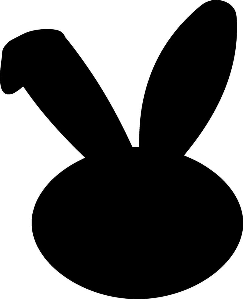 Hase Silhouette Vektor auf Weiß Hintergrund