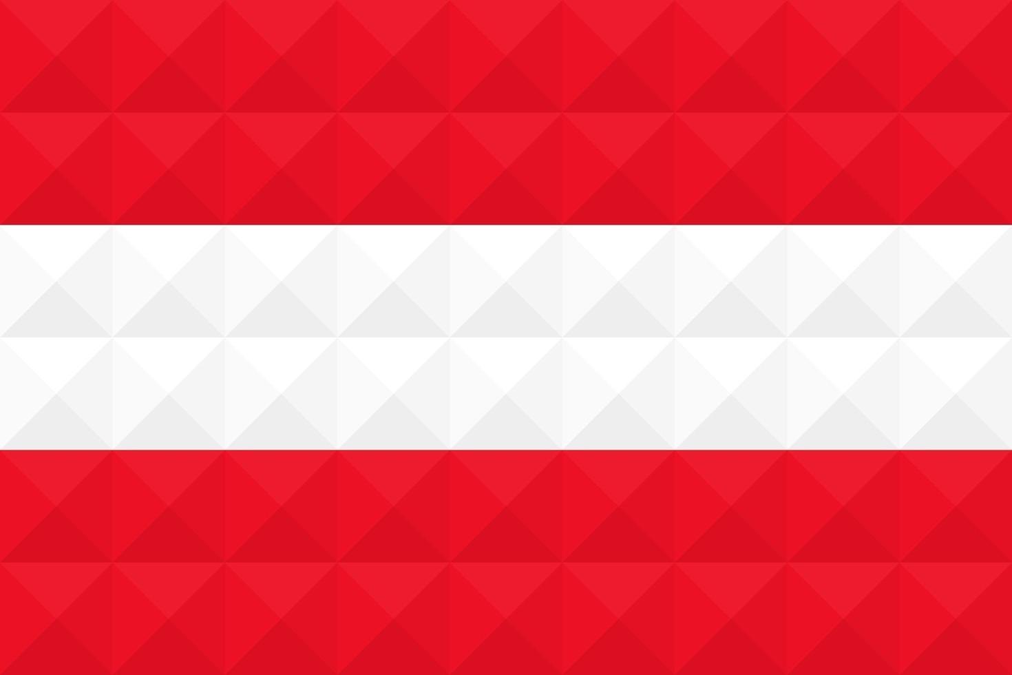 Österrikes konstnärliga flagga med geometrisk konceptdesign vektor
