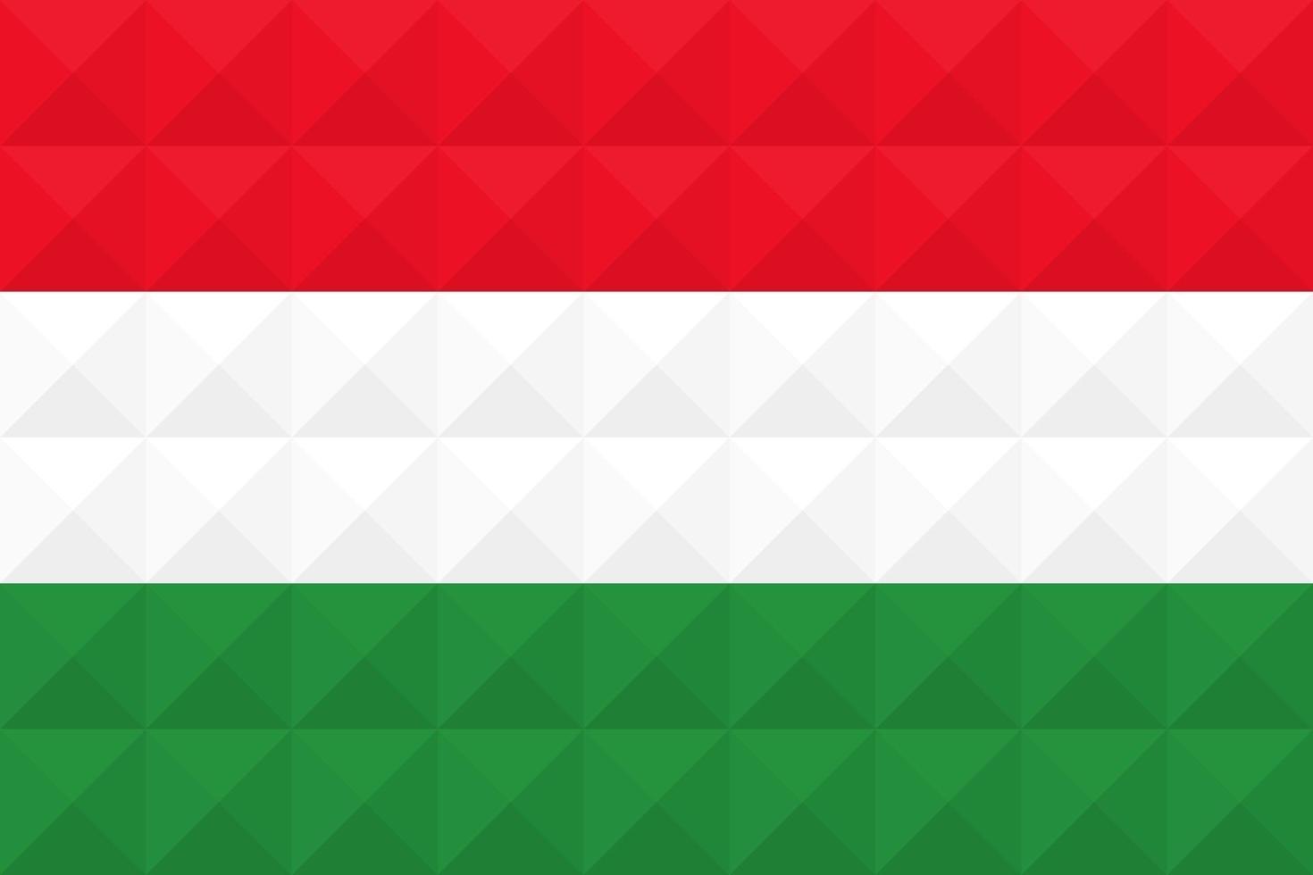 Ungerns konstnärliga flagga med design för geometrisk konceptkonst vektor
