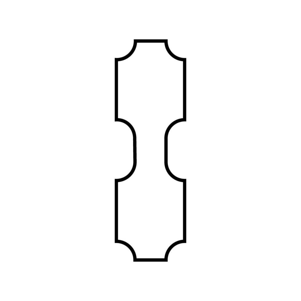 Gurt Verbinder Tab Symbol Vektor. Tasche Gurt Anker Illustration unterzeichnen. Gurtband Tasche Anschlüsse Symbol oder Logo. vektor