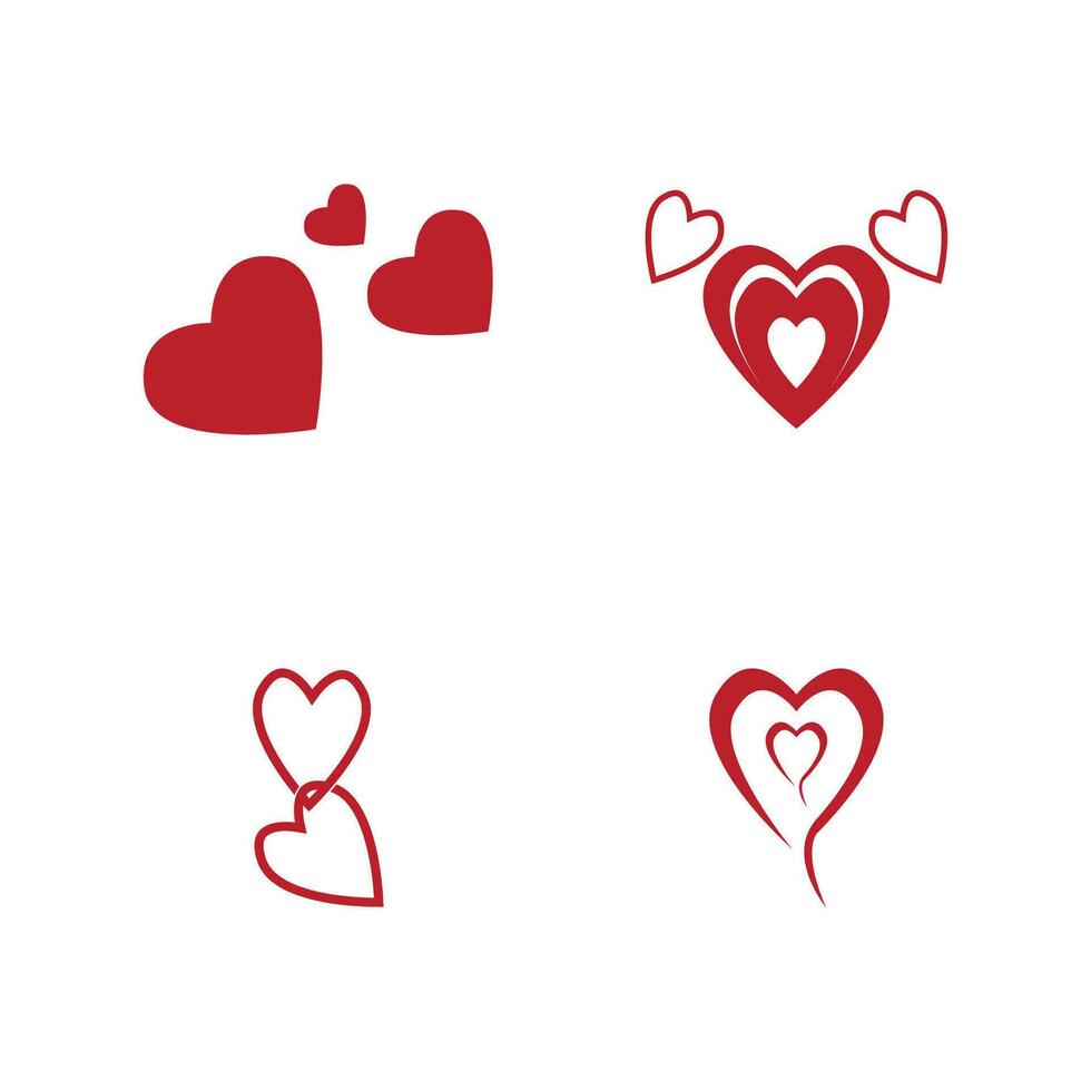 Liebe Herz Vektor Symbol und Symbol Vorlage Illustration