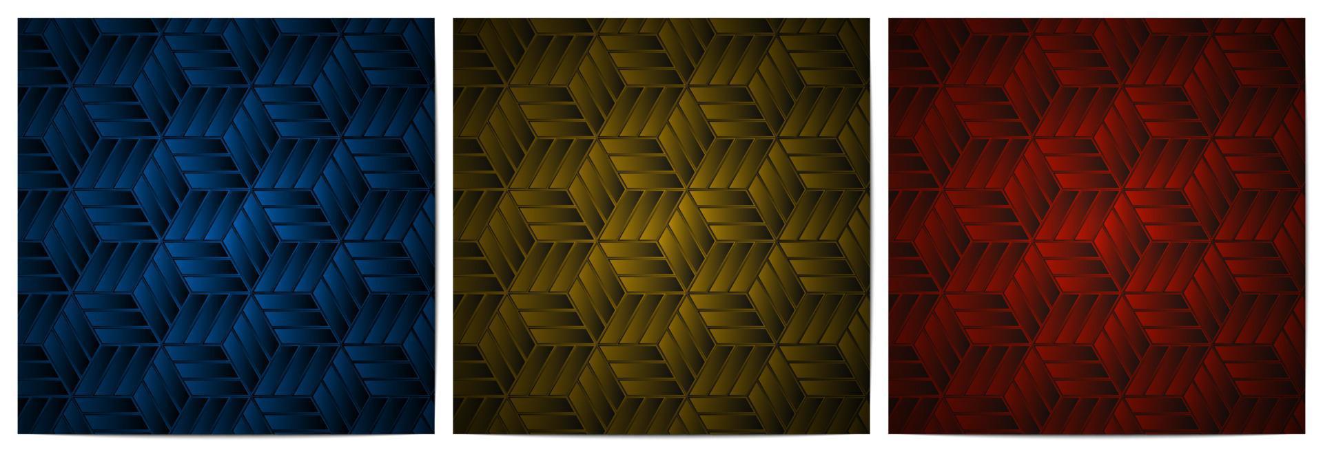 geometriskt mönster med polygonal form mörk bakgrund vektor