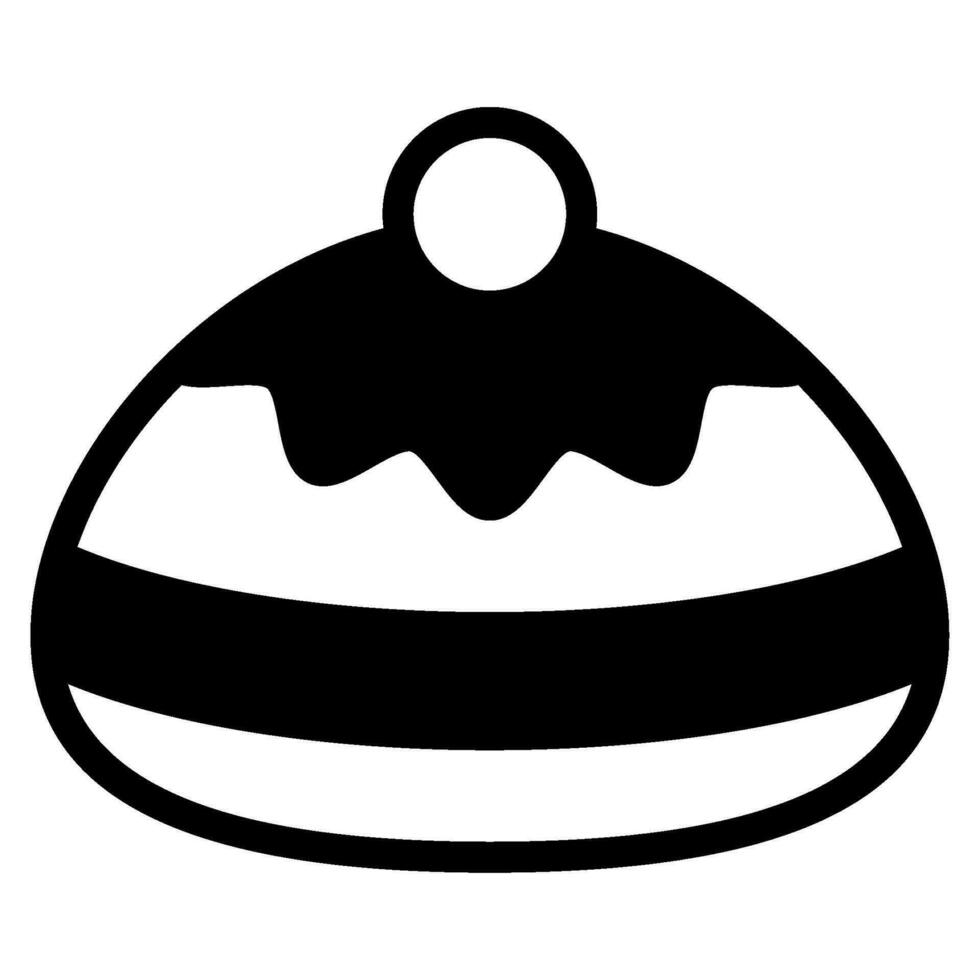 Sufganiyah Illustration Symbole zum Netz, Anwendung, Infografik, usw vektor