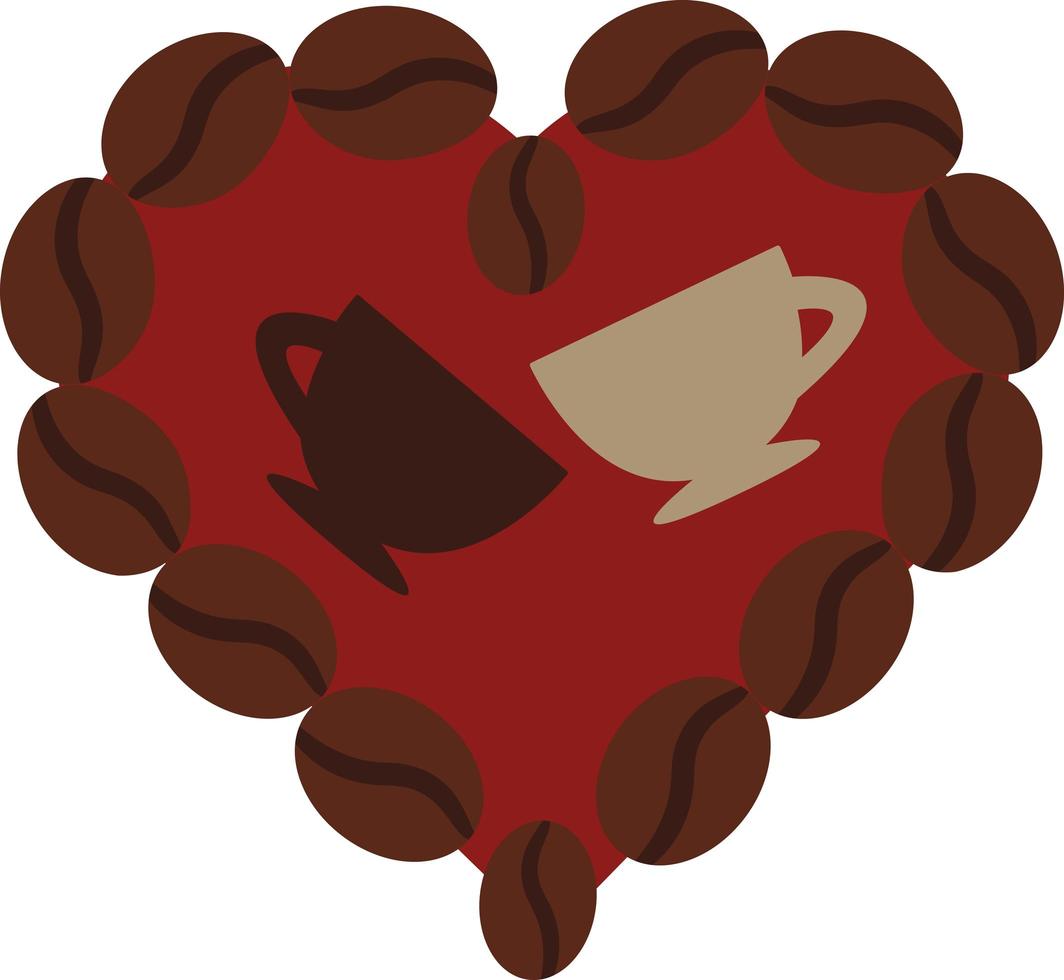 Liebe Kaffee trinken kreativer Aufkleber-Abzeichen-Vektor vektor
