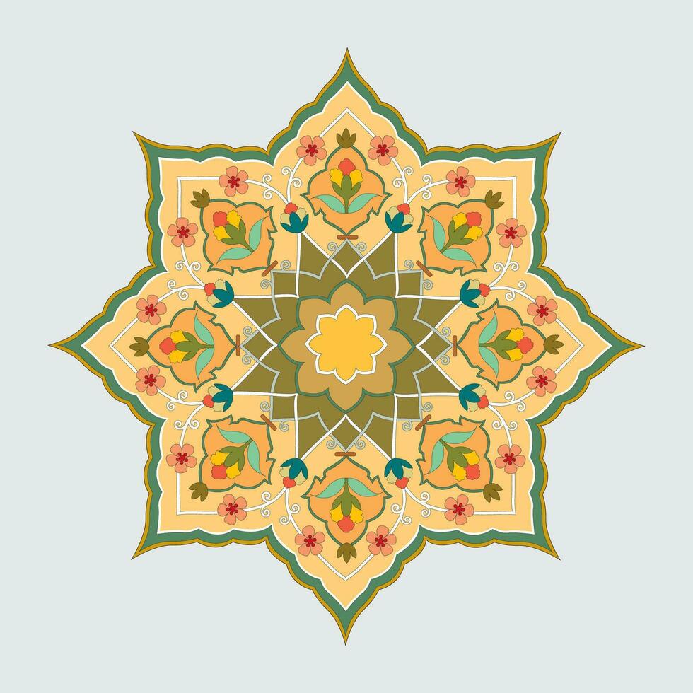 arabicum och islamic ornament för vägg och Hem dekoration vektor