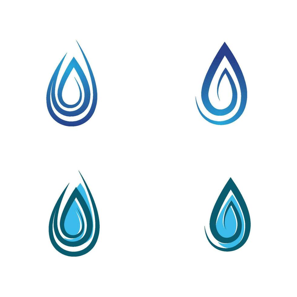 vatten droppe logotyp mall vektor