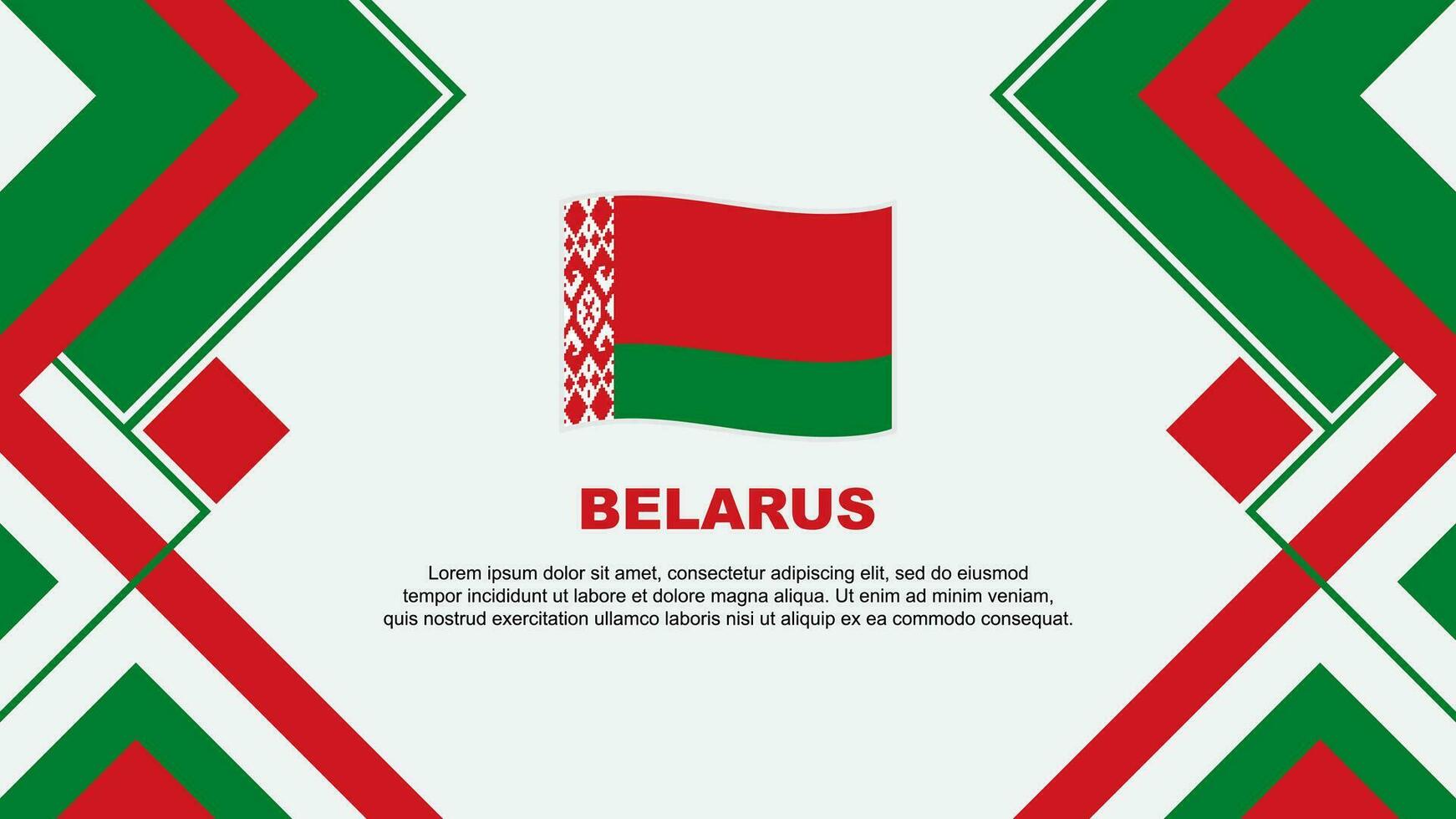 Vitryssland flagga abstrakt bakgrund design mall. Vitryssland oberoende dag baner tapet vektor illustration. Vitryssland baner