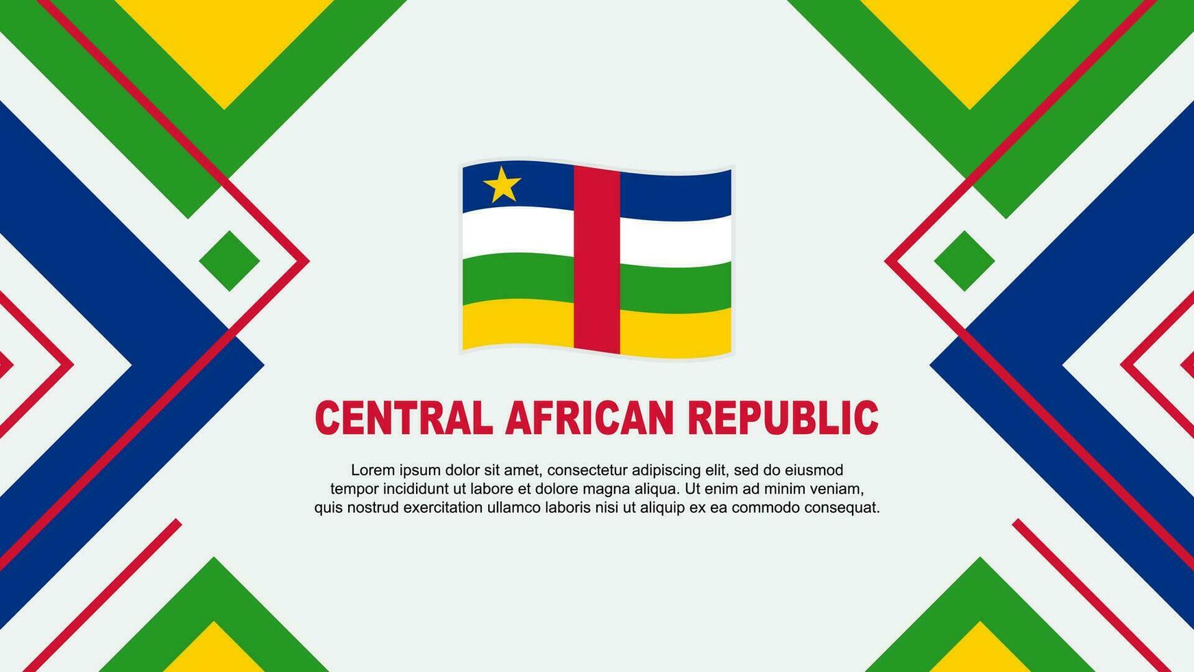 zentral afrikanisch Republik Flagge abstrakt Hintergrund Design Vorlage. Unabhängigkeit Tag Banner Hintergrund Vektor Illustration. Flagge
