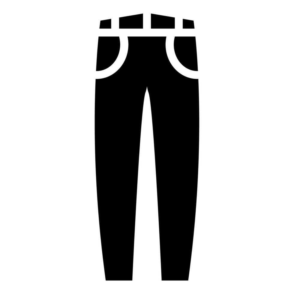 Jeans-Vektor-Symbol isoliert auf weißem Hintergrund vektor