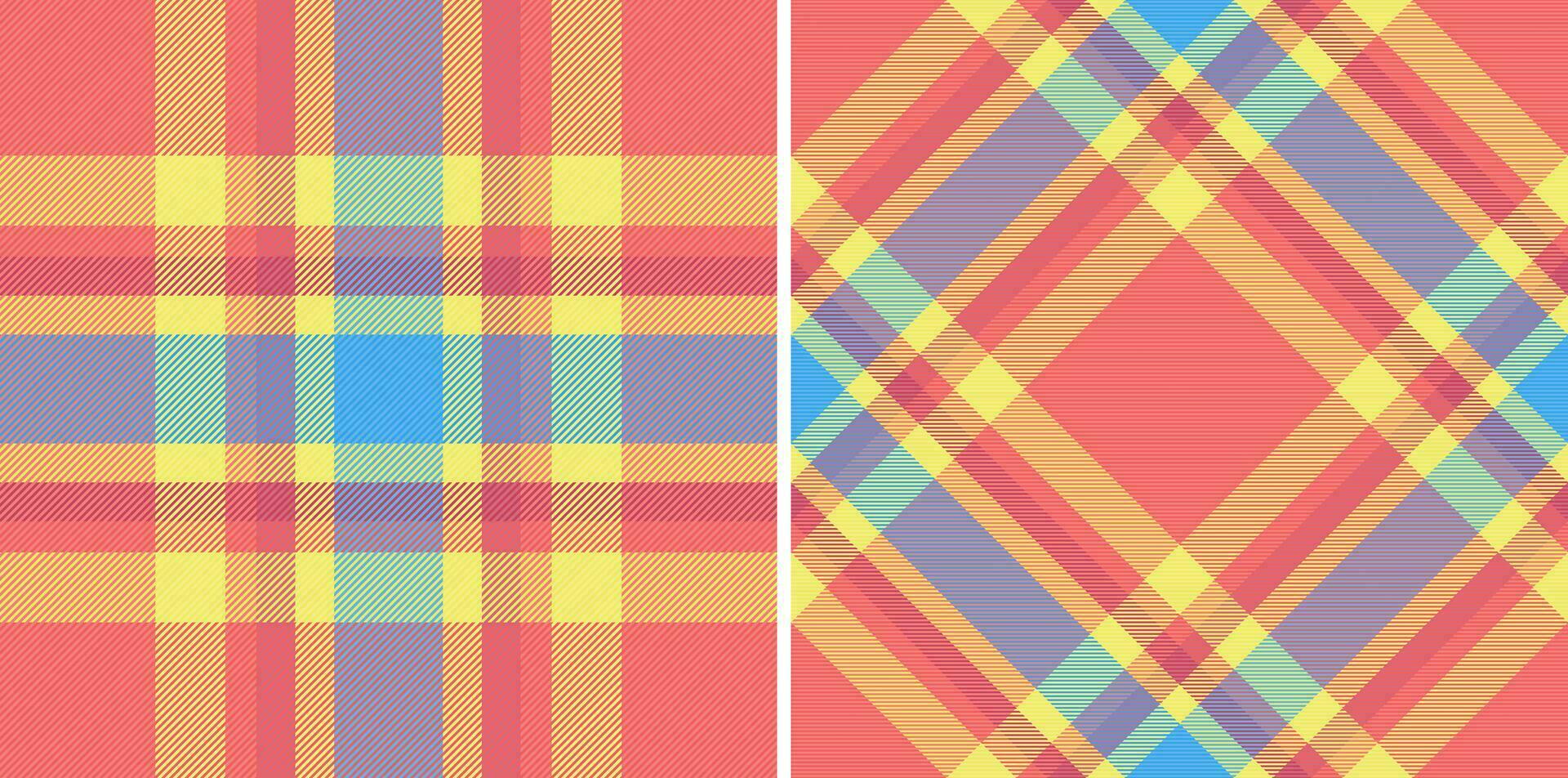 Tartan Vektor Textur von Stoff nahtlos Hintergrund mit ein prüfen Muster Textil- Plaid.