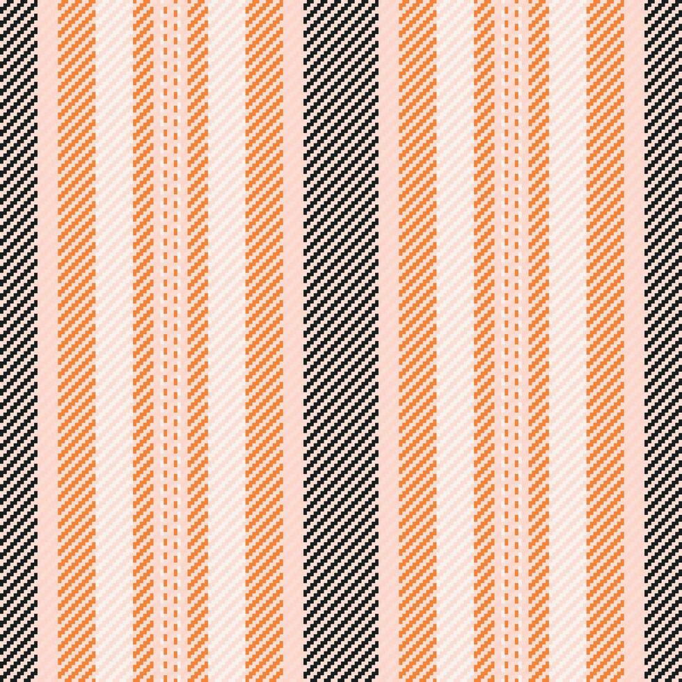 Vertikale Muster Linien von Stoff Textil- Textur mit ein Hintergrund nahtlos Streifen Vektor. vektor