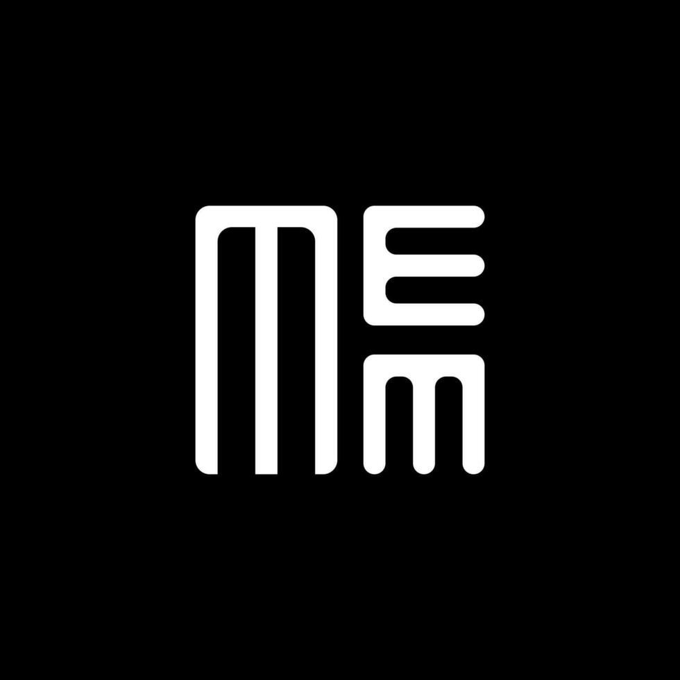 mem brev logotyp vektor design, mem enkel och modern logotyp. mem lyxig alfabet design