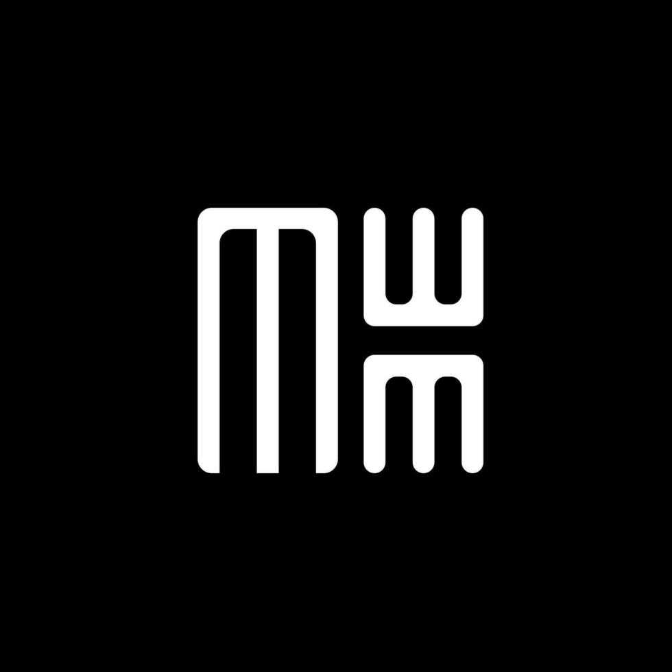 mwm brev logotyp vektor design, mwm enkel och modern logotyp. mwm lyxig alfabet design