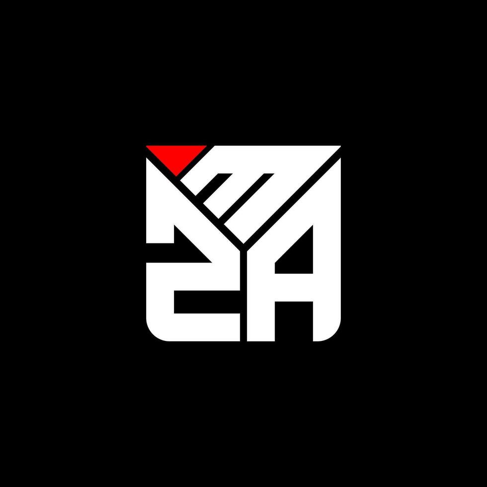 mza Brief Logo Vektor Design, mza einfach und modern Logo. mza luxuriös Alphabet Design