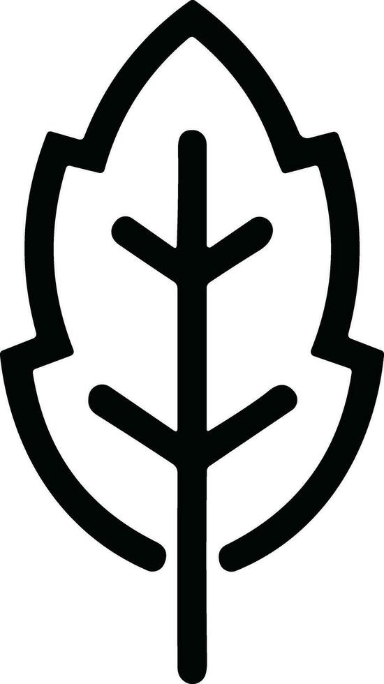 Blatt einfach Linie Symbole Satz. verlassen von Baum und Pflanzen, Blätter Symbol Design zum natürlich, Öko, bio, und vegan Etiketten. Vektor