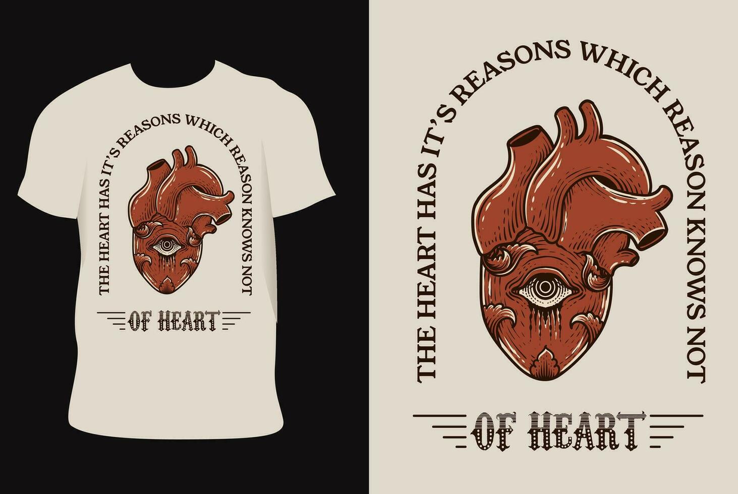 illustration årgång antik hjärta vektor
