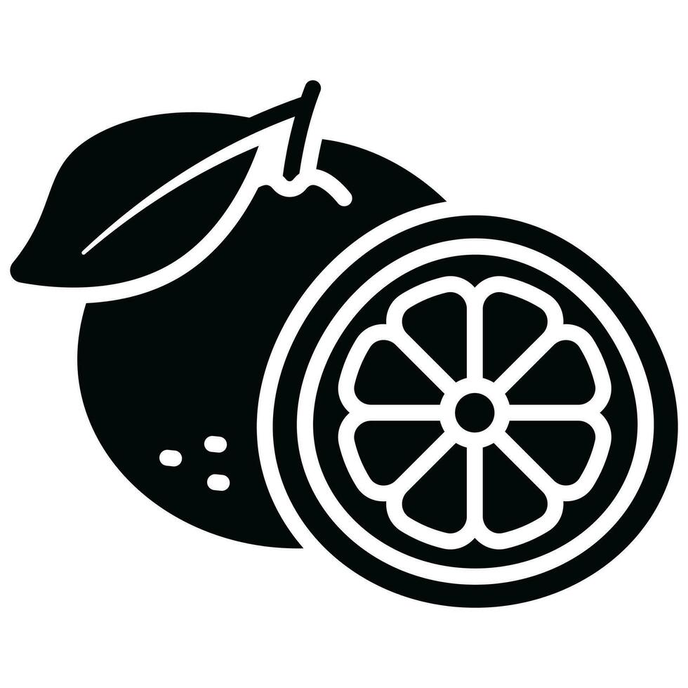 väl designad ikon av grapefrukt i modern stil, hälsosammaste citrus- frukt vektor