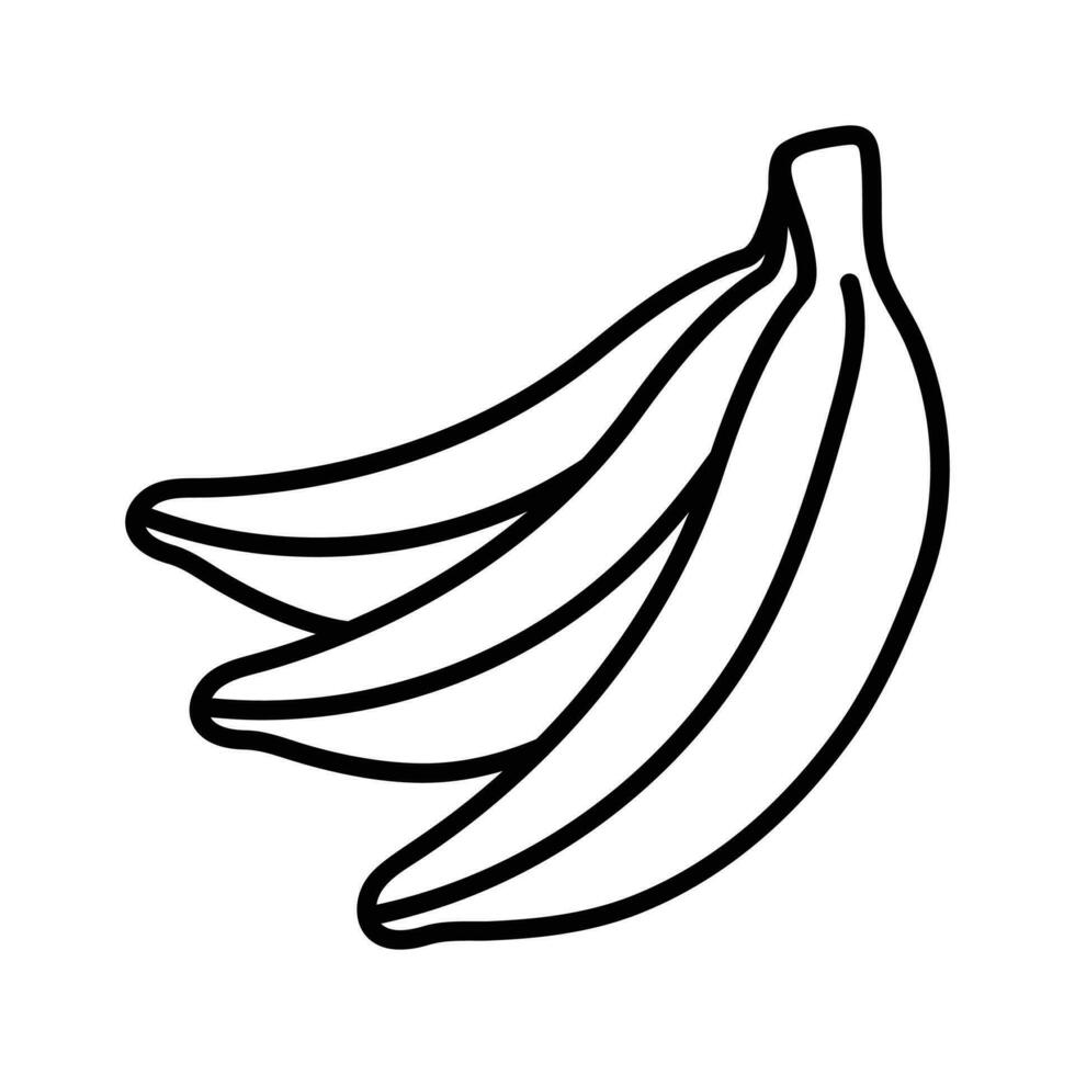 friska diet, Fantastisk ikon av bananer, redo till använda sig av vektor