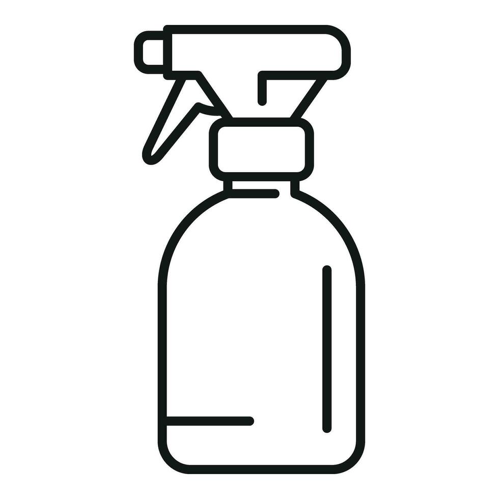 redskap vatten spray ikon översikt vektor. behållare kan säker vektor