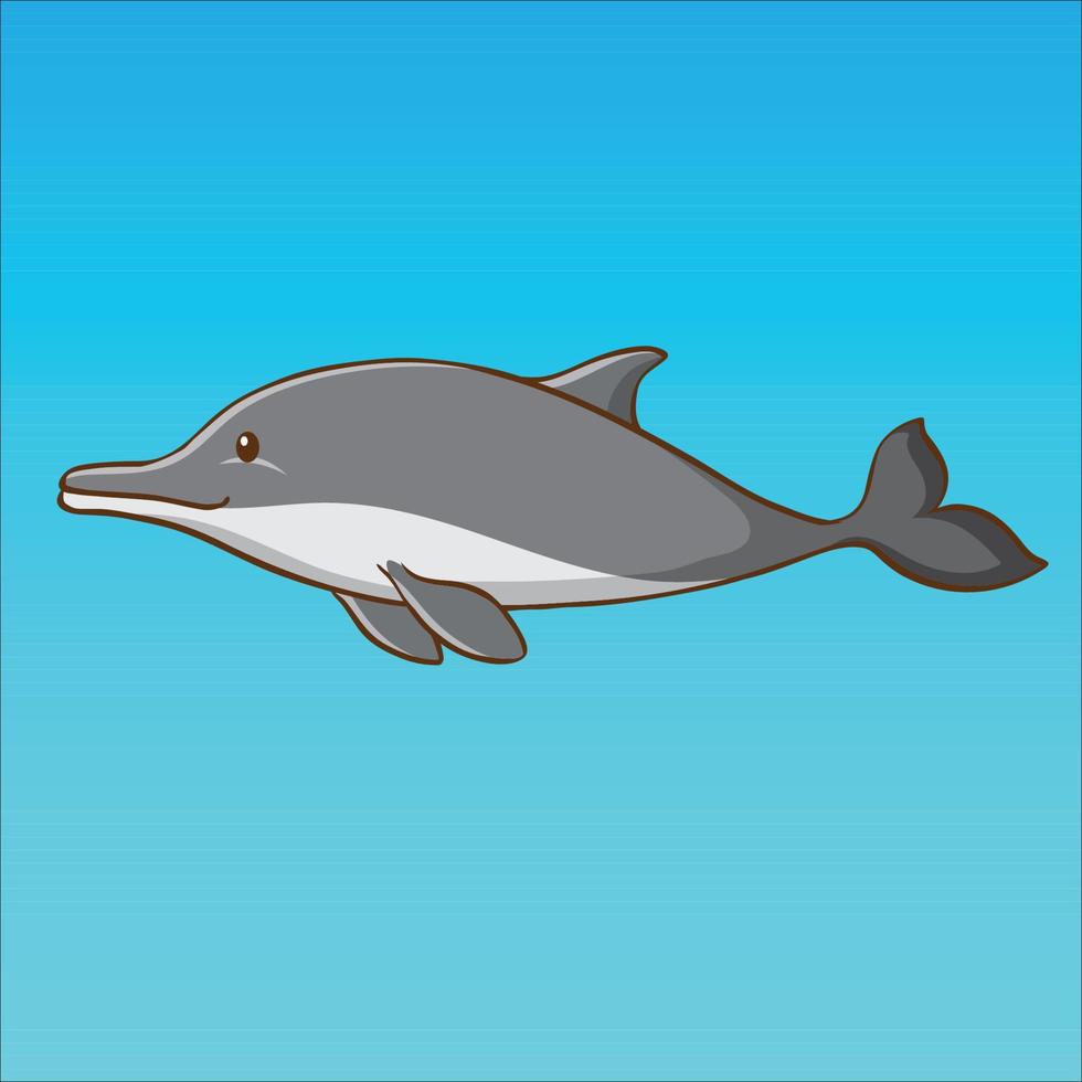 Cartoon-Fisch-Vektor-Illustration kostenloser Vektor