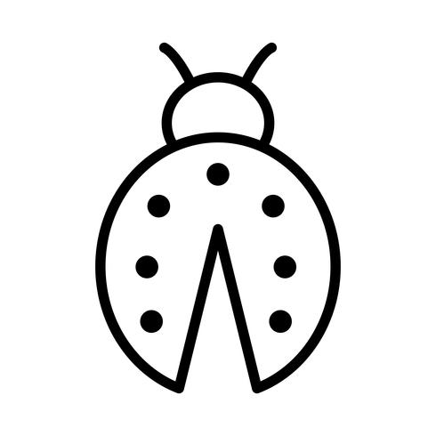 lady bug vector icon