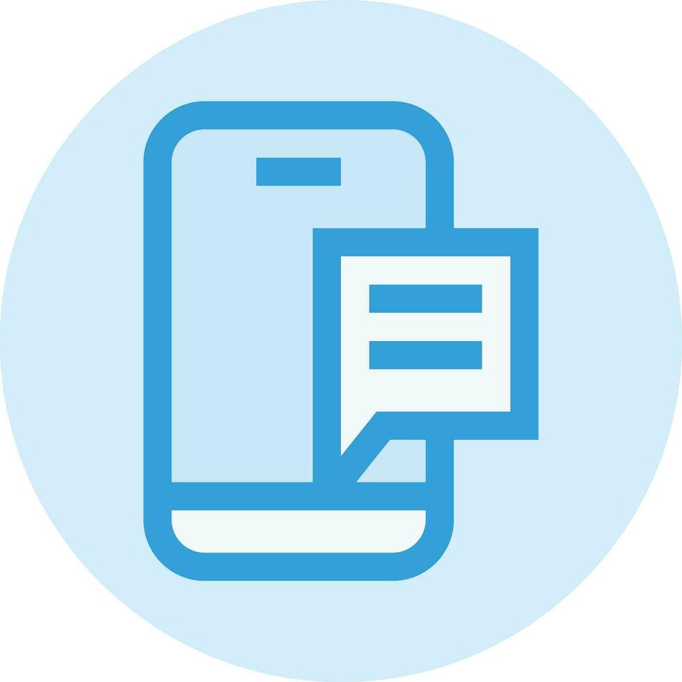 mobile Nachricht Vektor Icon Design Illustration