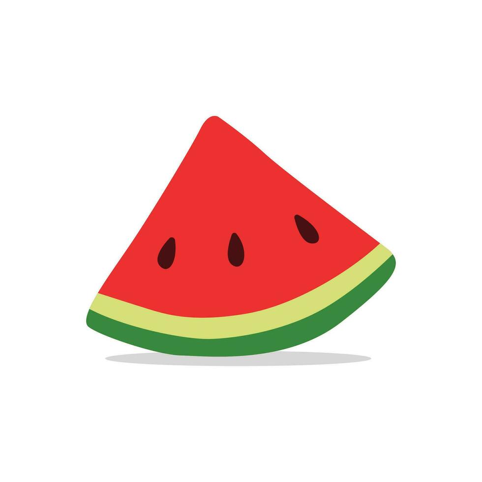 Wassermelone Scheibe Design Vektor Illustration