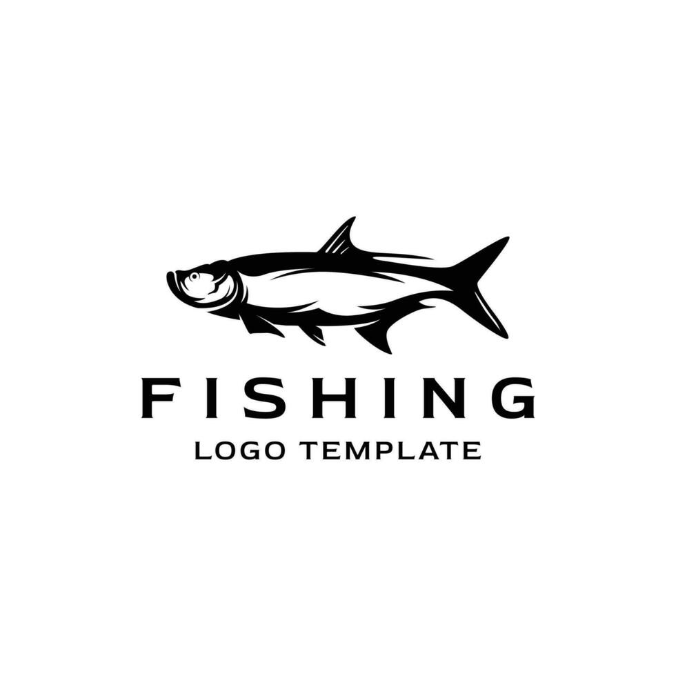 Tarpon Fisch Logo - - perfekt zum Fischerei, maritim, Fluss Branchen, und ähnlich Geschäft vektor