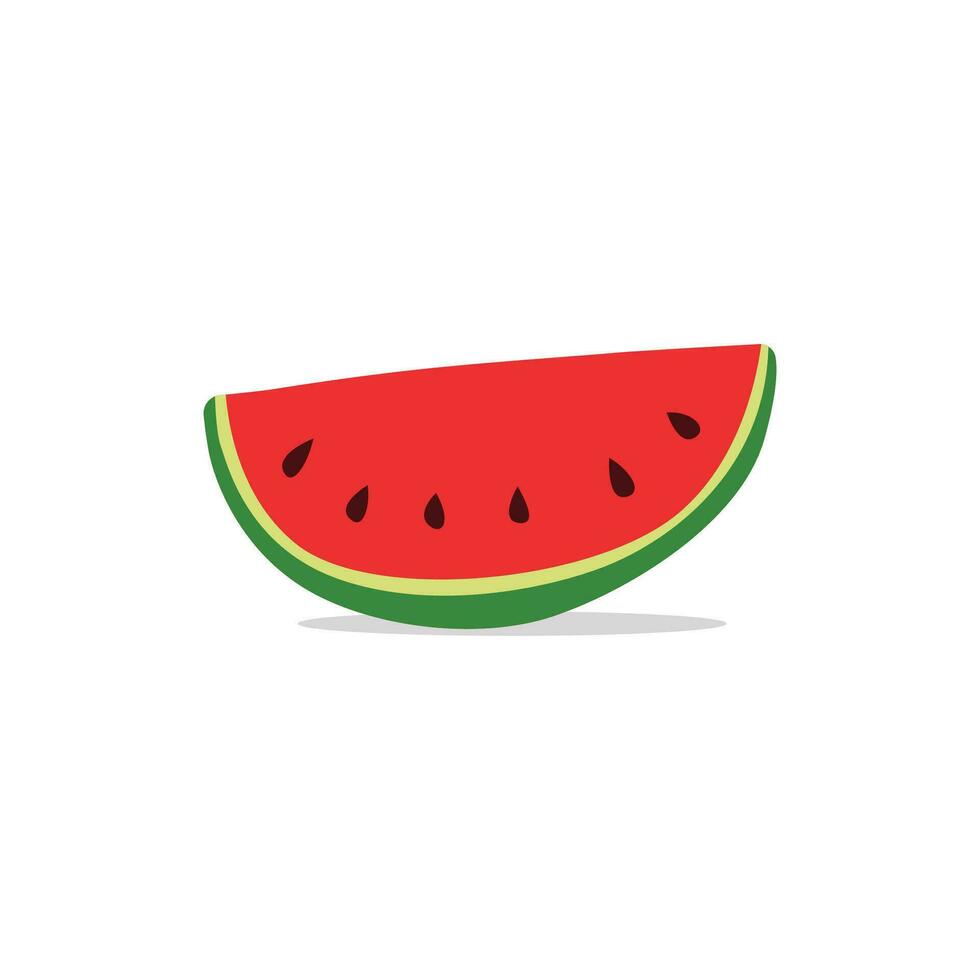 Wassermelone Scheibe Design Vektor Illustration