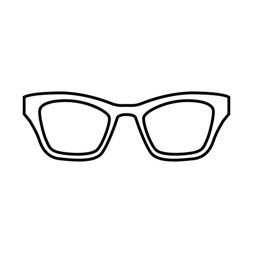Brille Symbol Vektor. Sonnenbrille Illustration unterzeichnen. Blindheit Symbol oder Logo. vektor