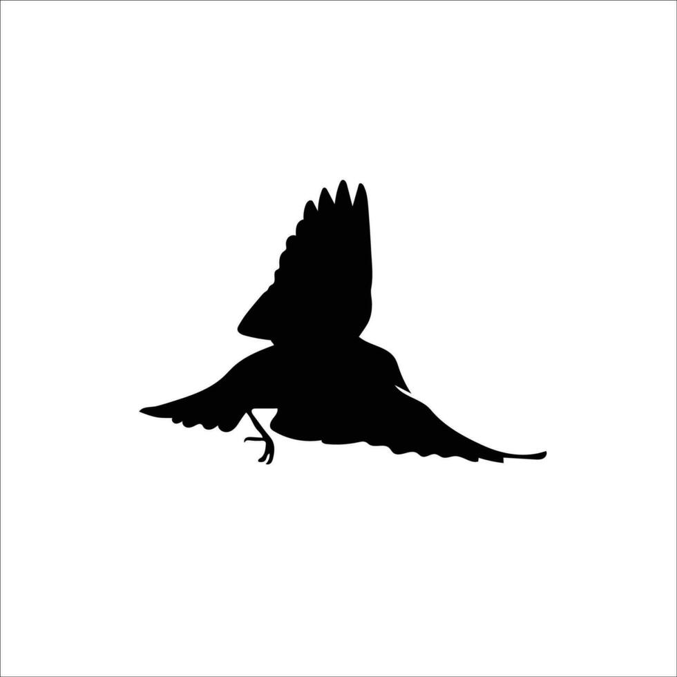 fågel silhuett stock vektor illustration