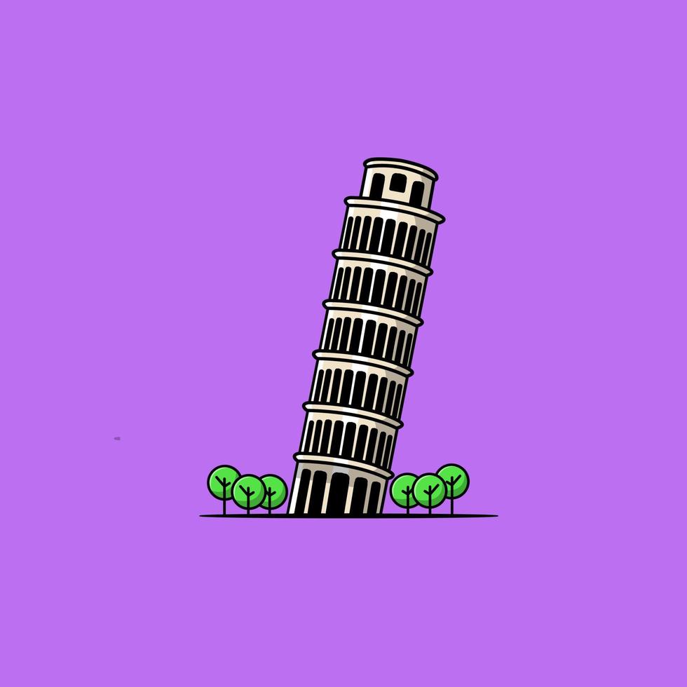 pisa torn illustration vektor