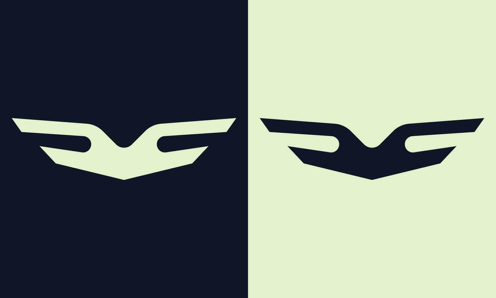 schwarz Flügel Vektor Logo Symbol. Flügel Abzeichen. schwarz Flügel Abzeichen. Vektor Illustration.
