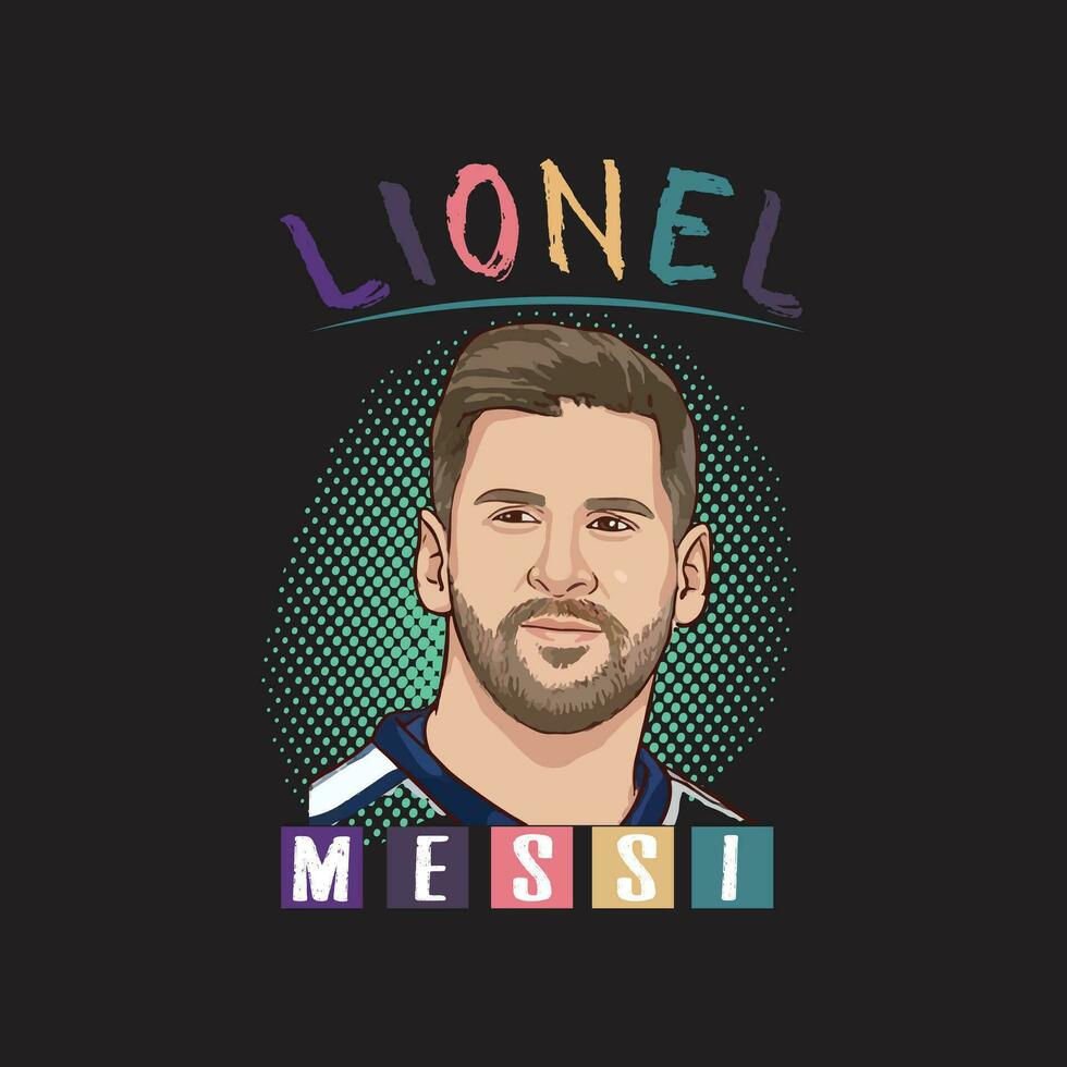 lionel messi t skjorta design vektor