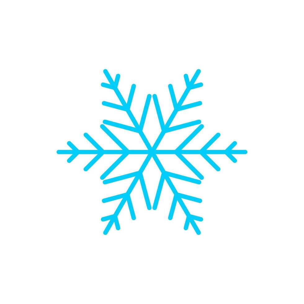 Schnee Symbol zum Weihnachten und Neu Jahr im Winter vektor