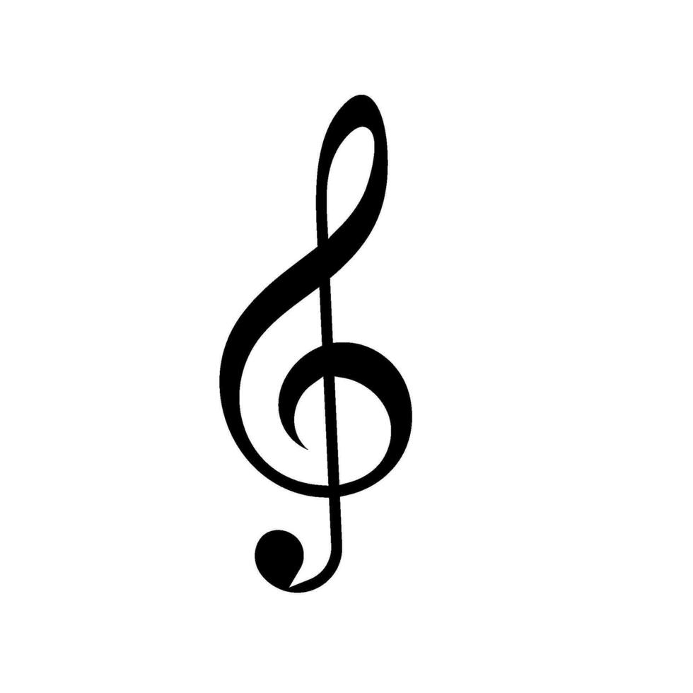 einfach Symbol von Musical Anmerkungen vektor