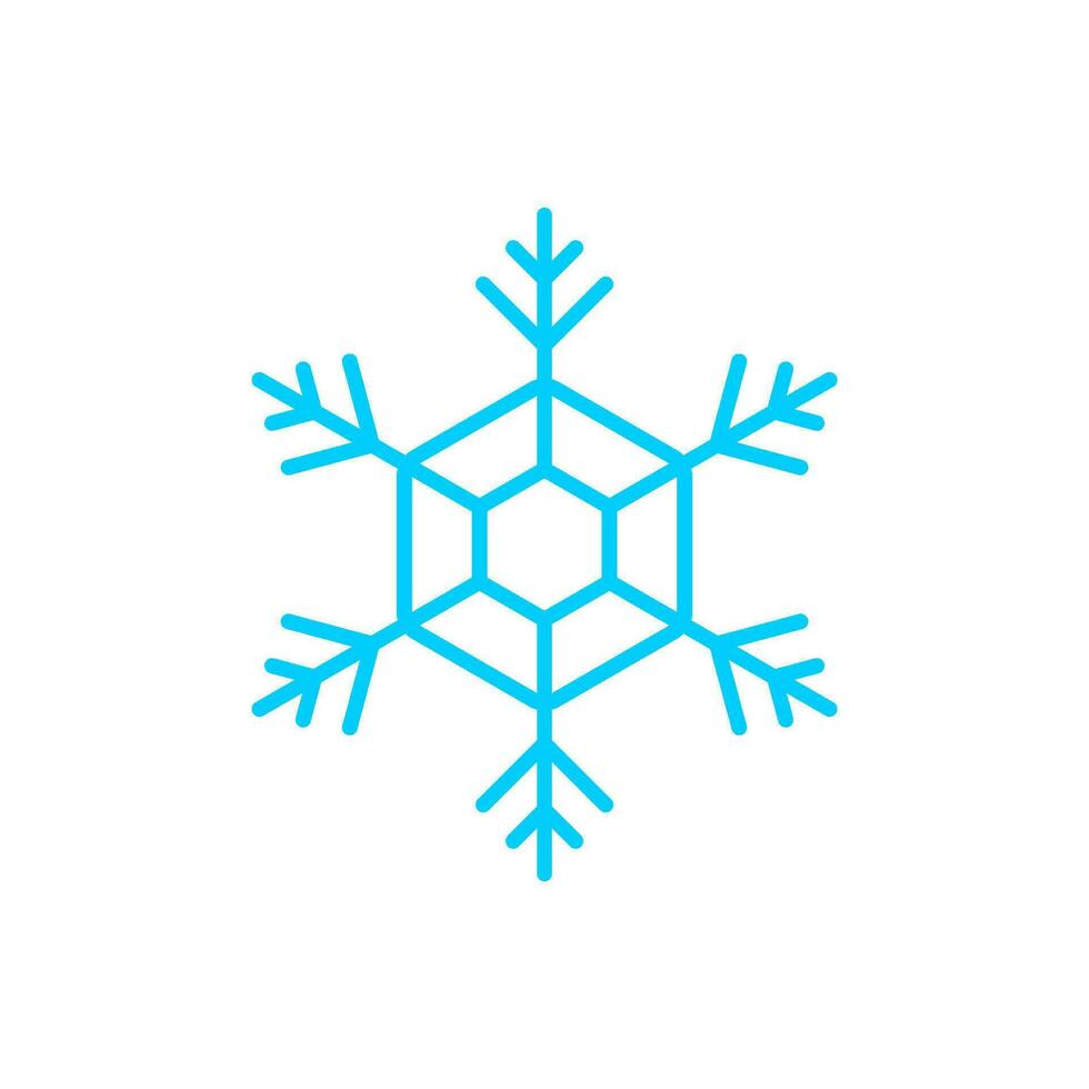 snö ikon för jul och ny år i vinter- vektor