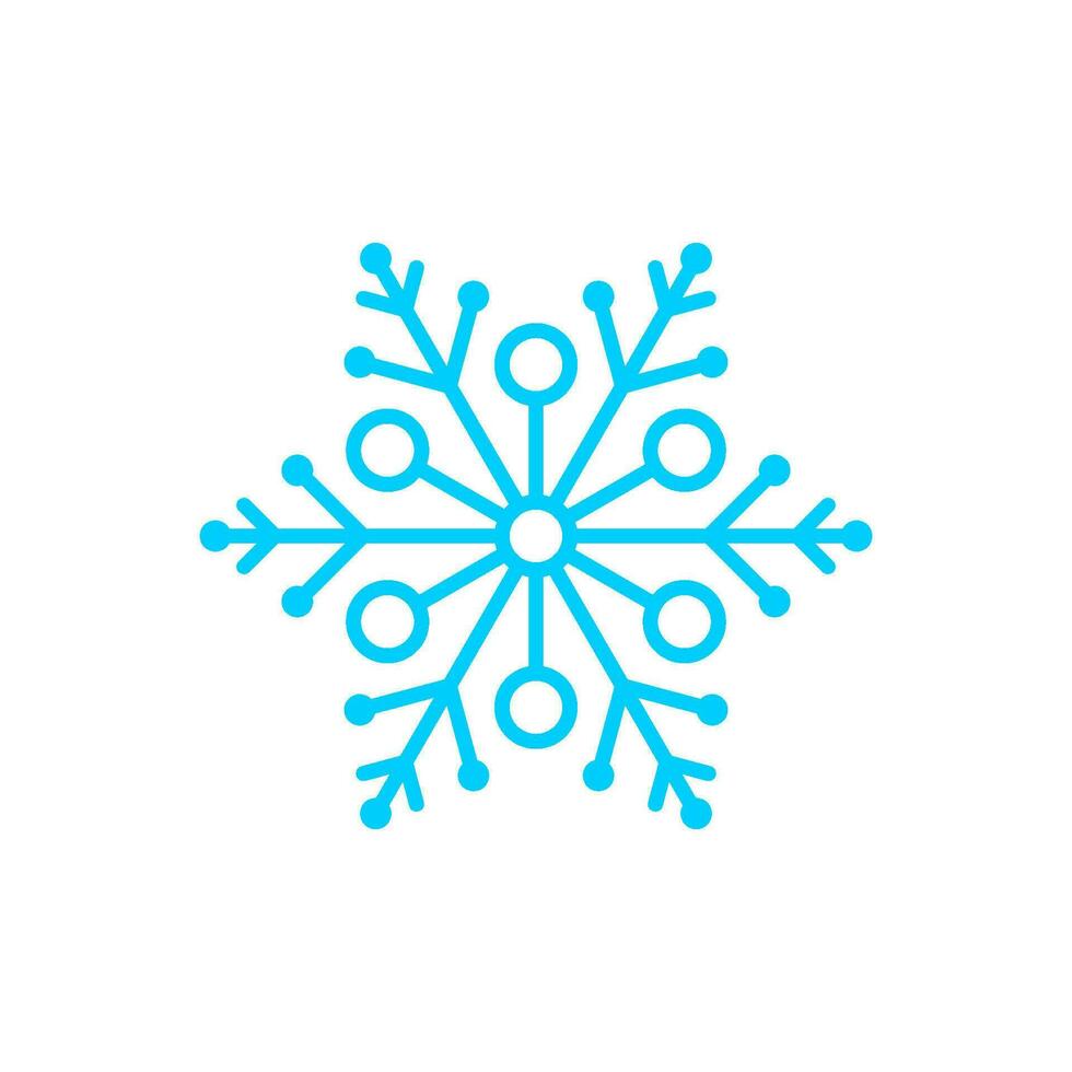 Schnee Symbol zum Weihnachten und Neu Jahr im Winter vektor